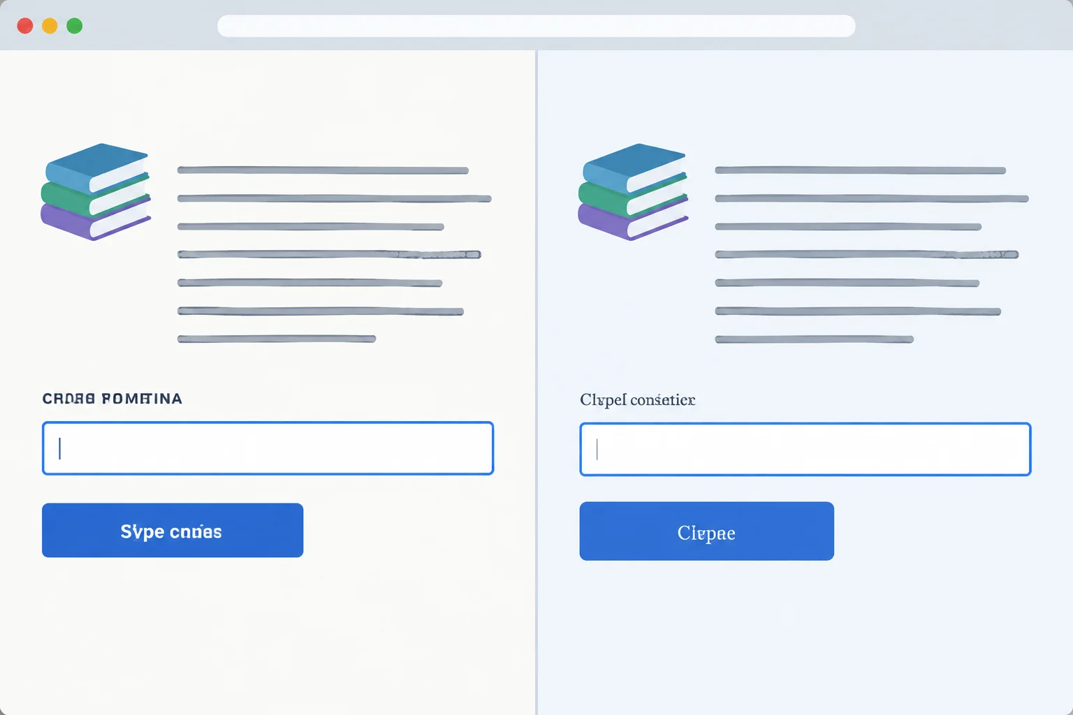 A comparison showing controls with mismatched typography and controls that match the surrounding page text while keeping native control features.