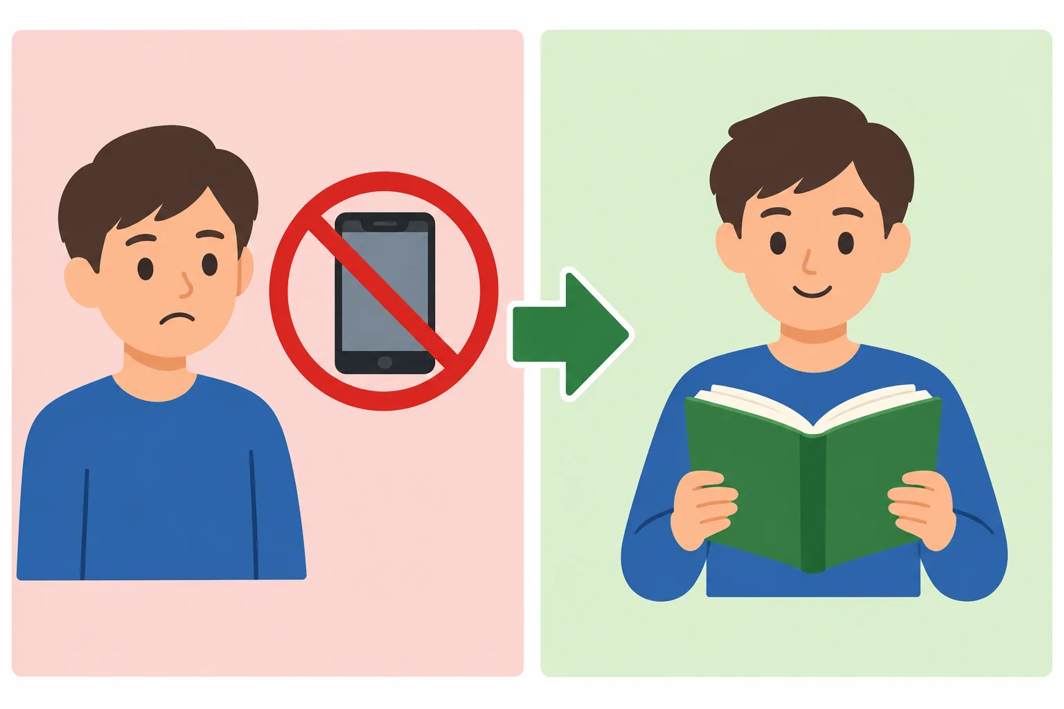 Comparação visual entre uma informação incorreta negada e a informação correta apresentada em seguida.