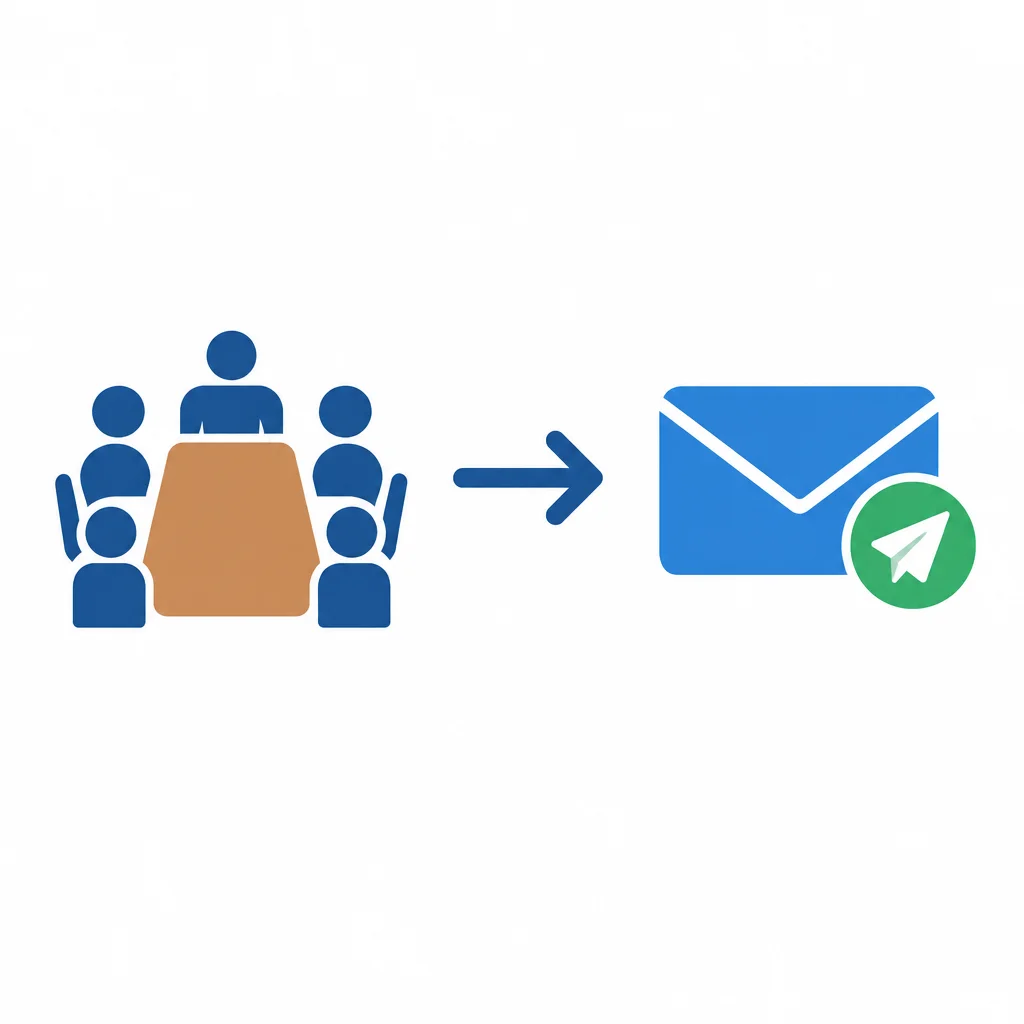 A reunião começa antes do e-mail.