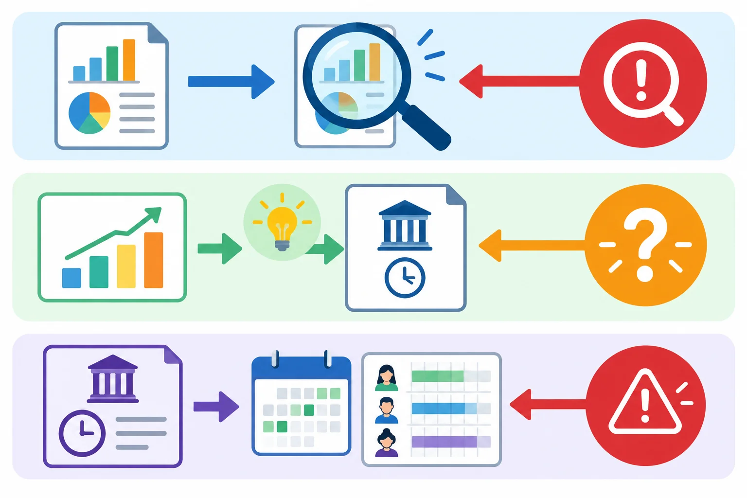 Diagrama com três cadeias: uma informação contestada, uma justificativa contestada e uma consequência ou encaminhamento contestado.