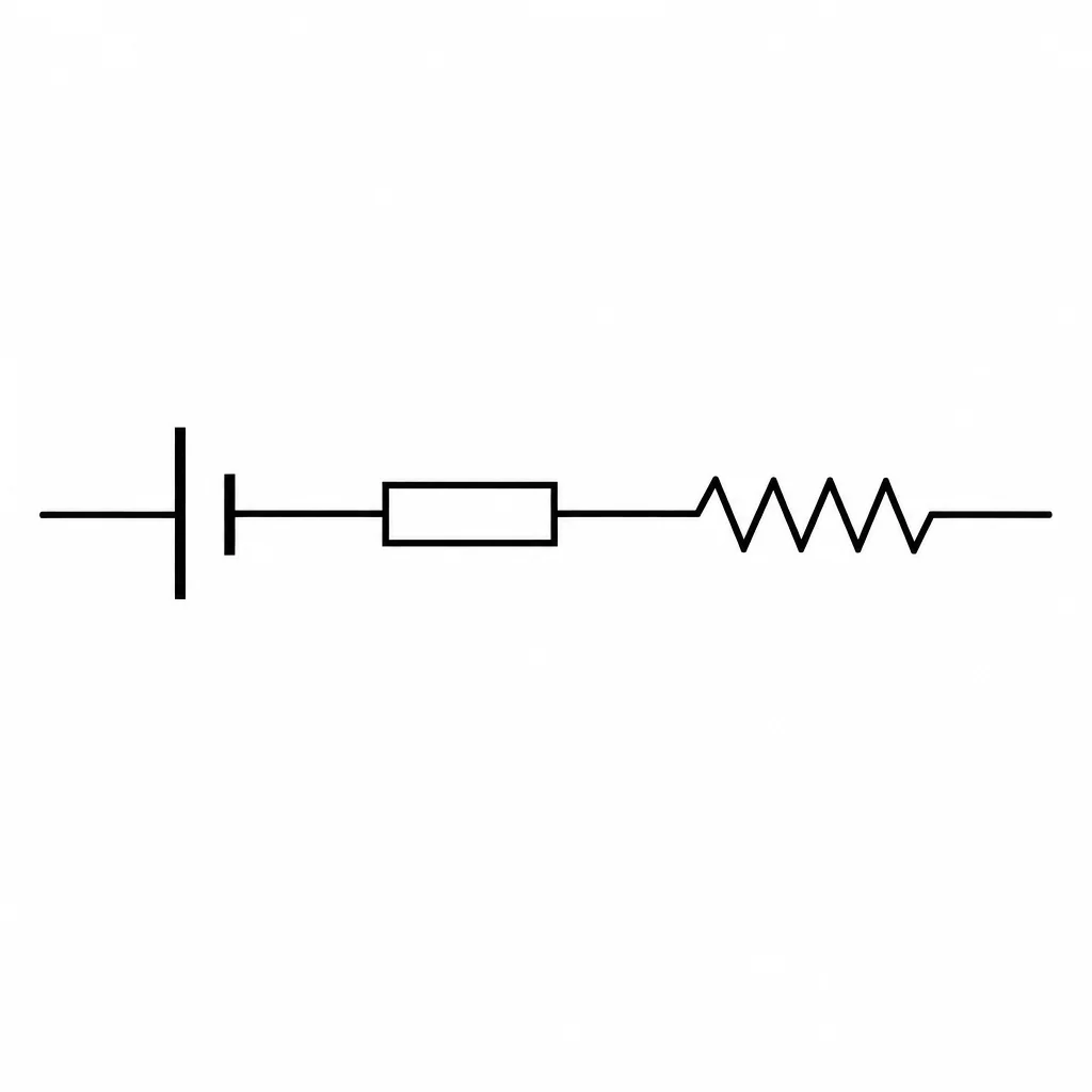 Fonte e duas formas de resistor
