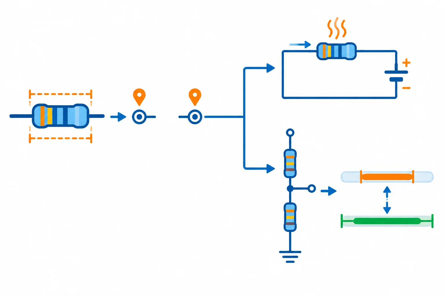 Fluxo visual mostrando a tolerância gerando limites de resistência, que alimentam um cálculo de pior caso e uma comparação com um requisito.
