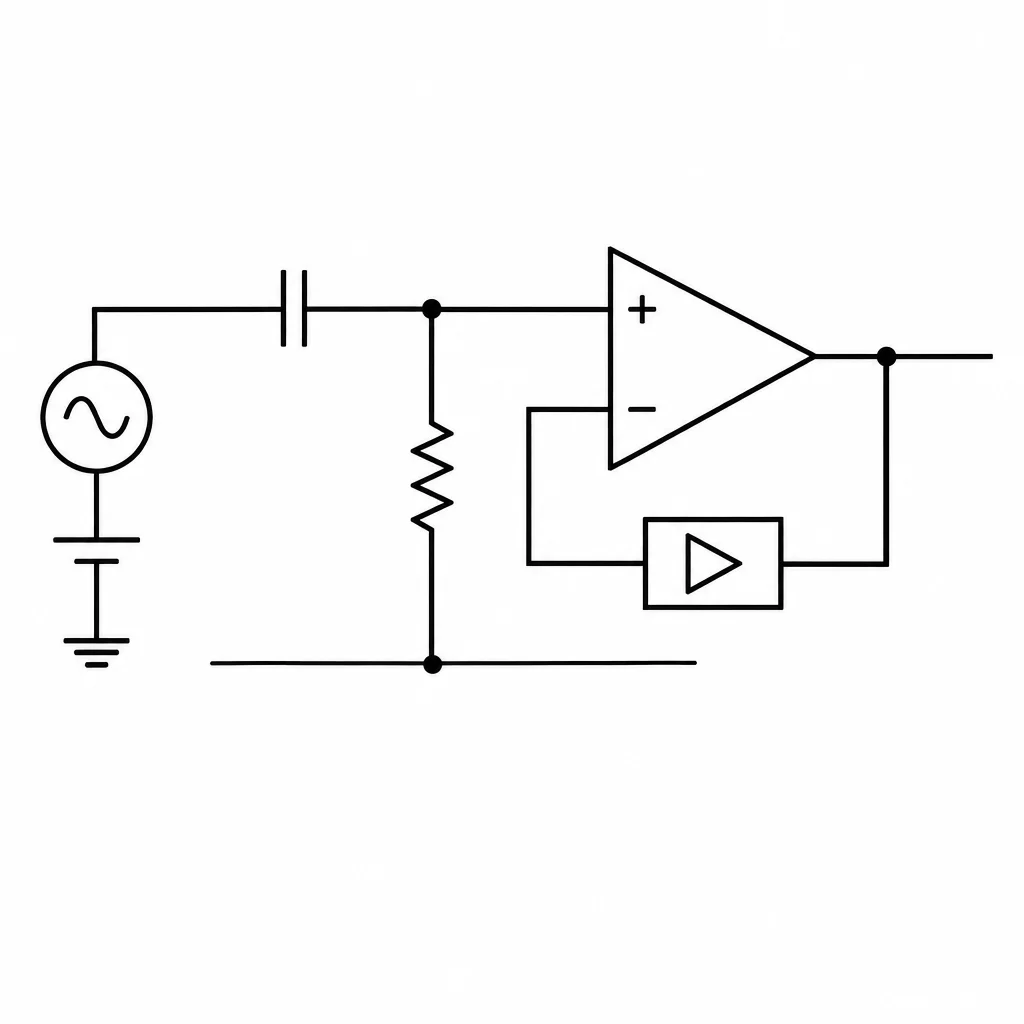 Capacitor em série e resistor do nó à referência.