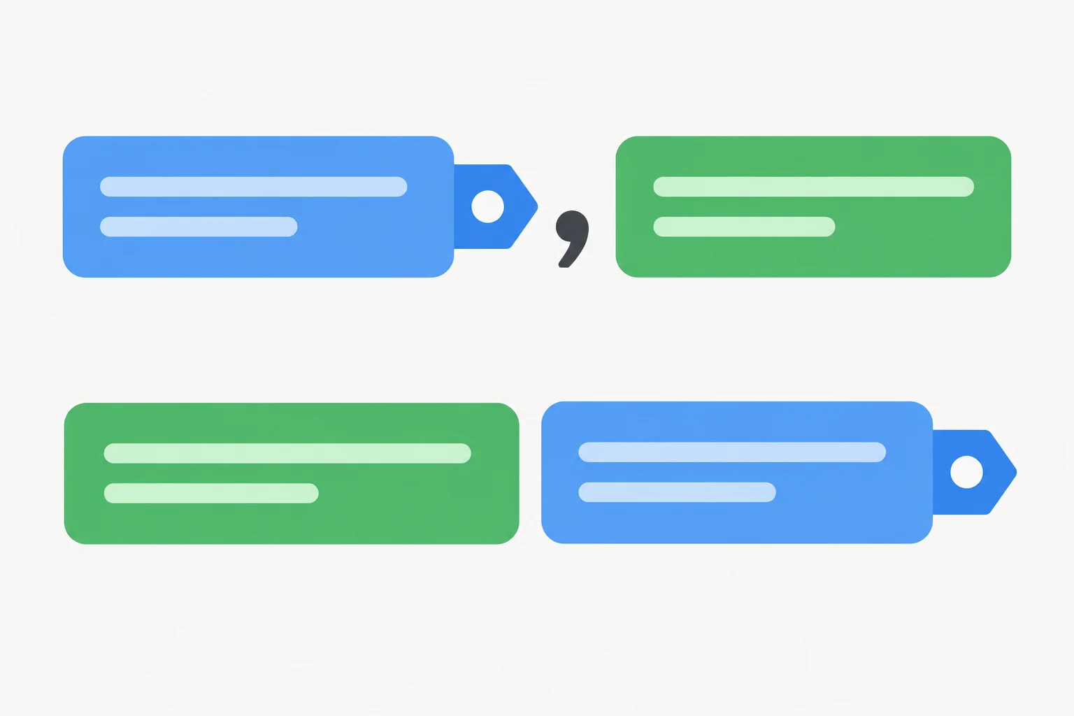 Diagrama com os mesmos dois blocos de oração em ordens diferentes; a vírgula aparece depois do bloco concessivo apenas quando ele vem primeiro.
