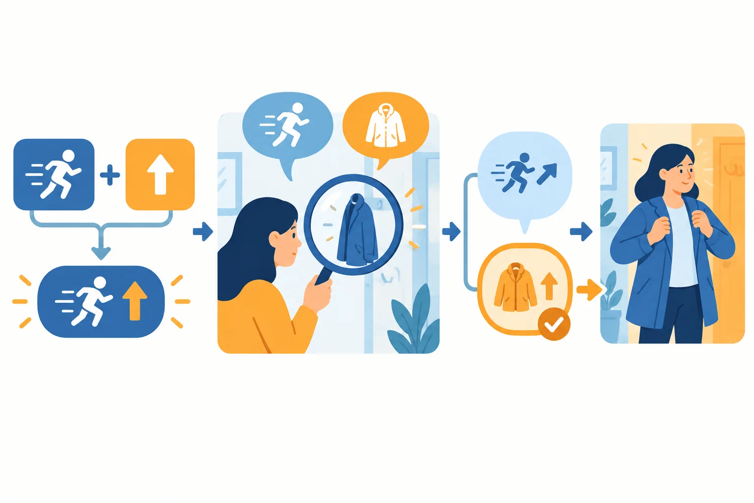 Diagrama em etapas: reconhecer uma combinação, observar contexto e complemento, comparar sentidos e selecionar o que combina com a situação.