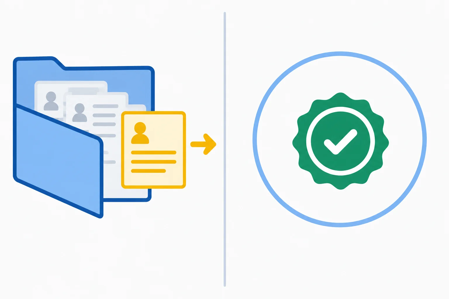 Diagrama comparando uma moldura aberta que identifica um item com um círculo delimitado que contém apenas um requisito.