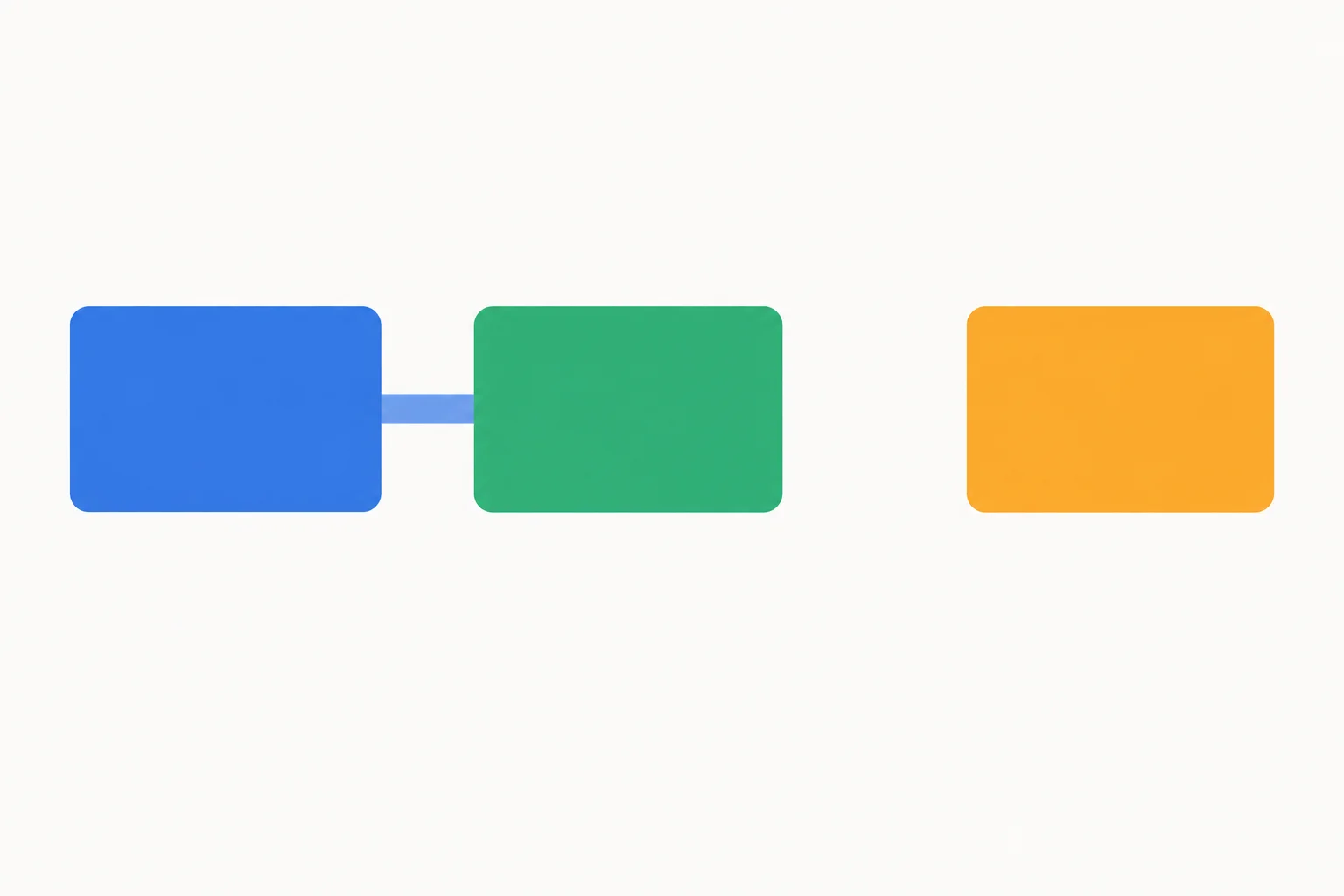 Diagrama com um bloco de afirmação ligado de perto a um bloco de condição, enquanto um detalhe não relacionado aparece mais distante.
