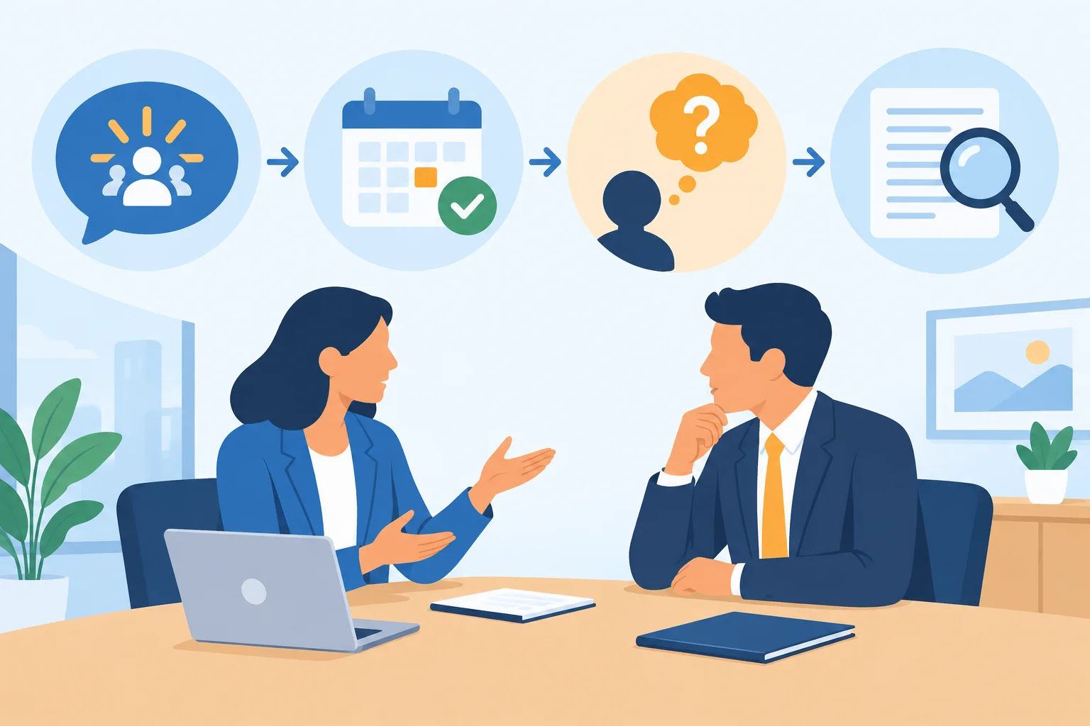Diagrama com quatro movimentos: reconhecer impacto, concordar com um fato específico, questionar uma interpretação e conferir um registro.