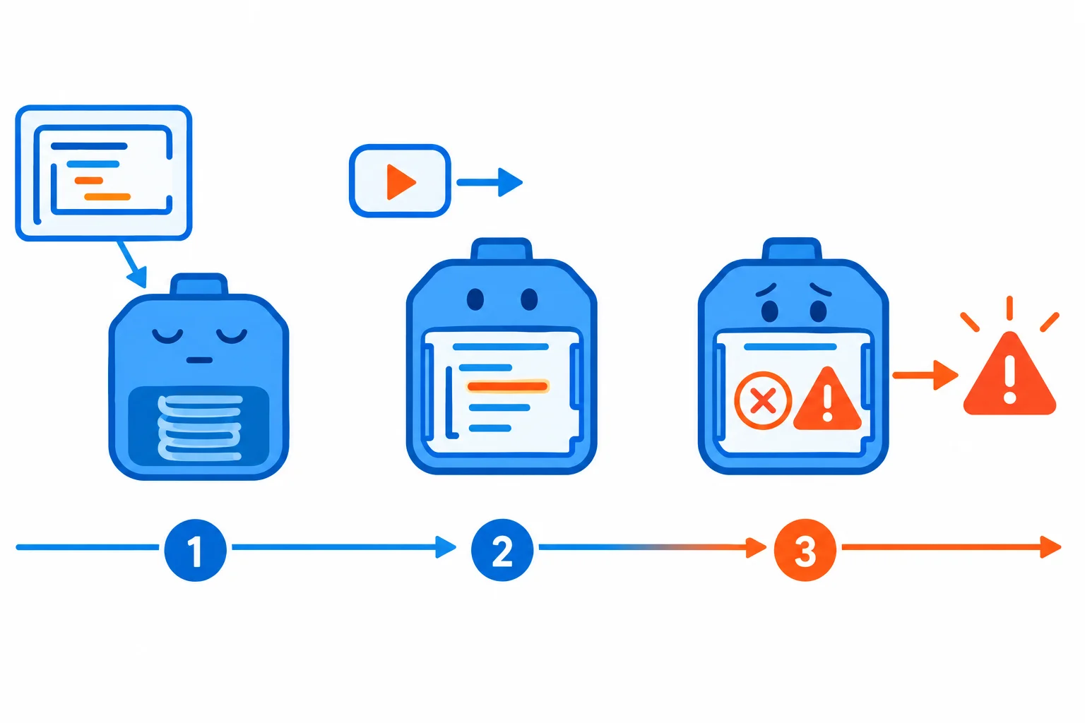 Diagrama temporal: a chamada contar_ate menos dois cria um objeto gerador sem executar o corpo; a primeira chamada a next entra no corpo, alcança a condição de limite negativo e entrega ValueError ao consumidor.