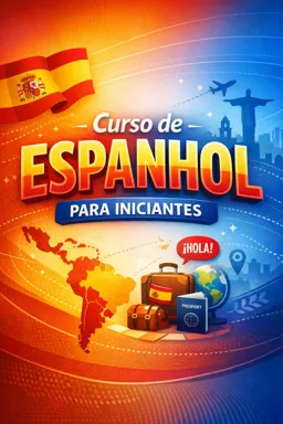 Capa do Ebook gratuito Curso de Espanhol para iniciantes