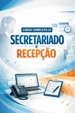 Capa do Ebook gratuito Curso completo de Secretariado e Recepção