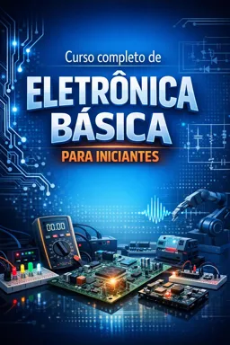 Capa do Ebook gratuito Curso completo de Eletrônica básica para iniciantes