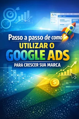 Capa do Ebook gratuito Passo a passo de como utilizar o Google Ads para crescer sua marca