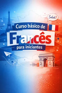 Capa do Ebook gratuito Curso básico de Francês para iniciantes