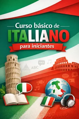 Capa do Ebook gratuito Curso básico de Italiano para iniciantes