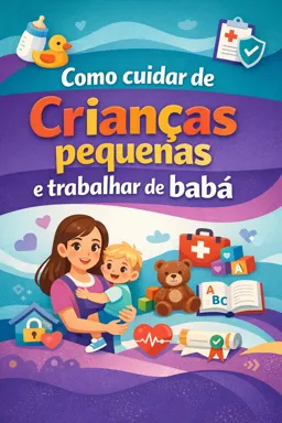 Capa do Ebook gratuito Como cuidar de Crianças pequenas e trabalhar de babá