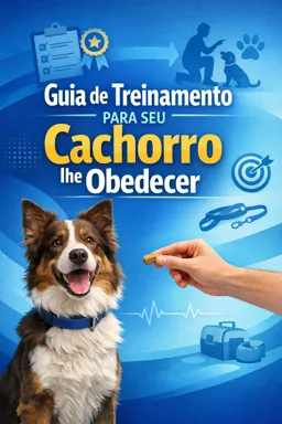 Capa do Ebook gratuito Guia de treinamento para seu cachorro lhe obedecer