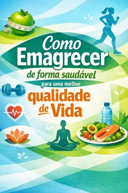 Capa do Ebook gratuito Como Emagrecer de forma saudável para uma melhor qualidade de vida