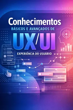 Capa do Ebook gratuito Conhecimentos básicos e avançados de UX/UI - Experiência do usuário