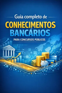 Capa do Ebook gratuito Guia completo de Conhecimentos Bancários para concursos públicos