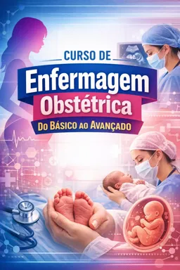 Capa do Ebook gratuito Curso de Enfermagem Obstétrica do básico ao avançado