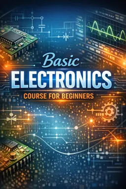 Free Ebook cover Basic electronics course for beginners