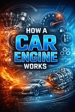 Free Ebook cover How a car engine works