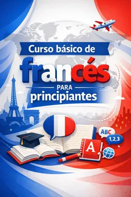 Portada de libro electrónico gratuitaCurso básico de francés para principiantes.