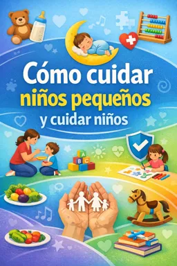 Portada de libro electrónico gratuitaCómo cuidar niños pequeños y cuidar niños