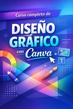 Portada de libro electrónico gratuitaCurso completo de Diseño Gráfico con Canva