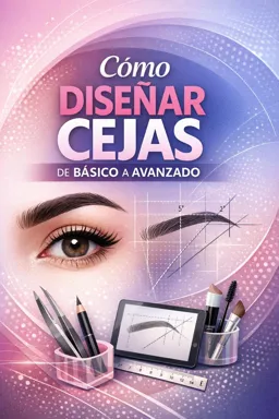 Portada de libro electrónico gratuitaCómo diseñar cejas de básico a avanzado