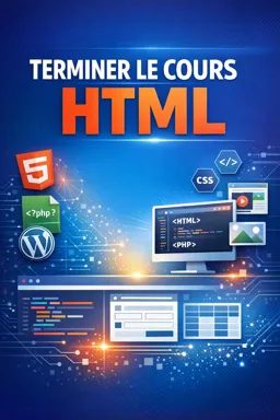 Couverture de livre électronique gratuite Terminer le cours HTML