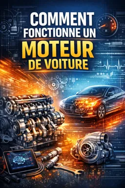 Couverture de livre électronique gratuite Comment fonctionne un moteur de voiture
