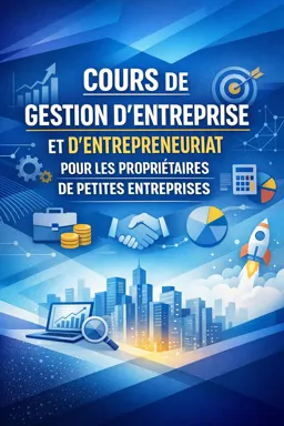 Couverture de livre électronique gratuite Cours de gestion d'entreprise et d'entrepreneuriat pour les propriétaires de petites entreprises