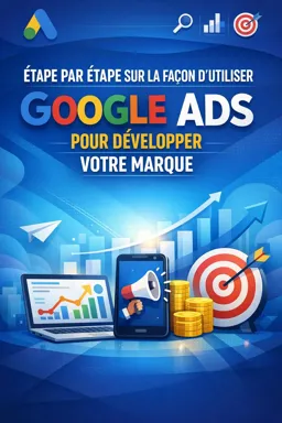 Couverture de livre électronique gratuite Étape par étape sur la façon d'utiliser Google Ads pour développer votre marque