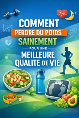 Couverture de livre électronique gratuite Comment perdre du poids sainement pour une meilleure qualité de vie