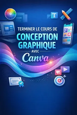 Couverture de livre électronique gratuite Terminer le cours de conception graphique avec Canva
