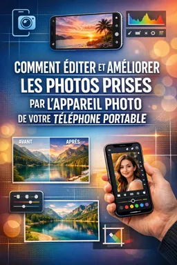 Couverture de livre électronique gratuite Comment éditer et améliorer les photos prises par l'appareil photo de votre téléphone portable
