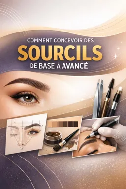 Couverture de livre électronique gratuite Comment concevoir des sourcils de base à avancé