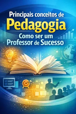 Capa do Ebook gratuito Principais conceitos de Pedagogia, como ser um professor de sucesso