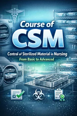Free Ebook cover Course of CSM - Central of Sterilized Material in Nursing from basic to advanced