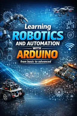 Free Ebook cover Learning Robotics and Automation with Arduino from basic to advanced