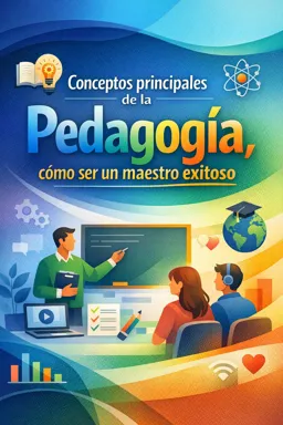 Portada de libro electrónico gratuitaConceptos principales de la Pedagogía, cómo ser un maestro exitoso