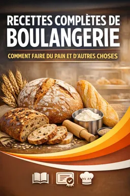 Couverture de livre électronique gratuite Recettes complètes de boulangerie, comment faire du pain et d'autres choses