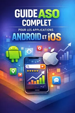 Couverture de livre électronique gratuite Guide ASO complet pour les applications Android et iOS