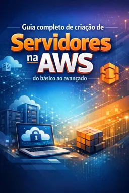 Capa do Ebook gratuito Guia completo de criação de Servidores na AWS do básico ao avançado