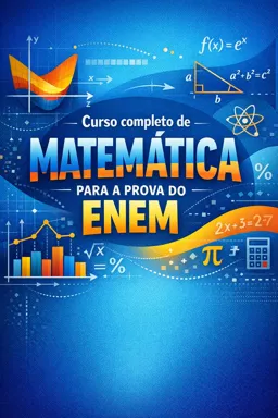 Capa do Ebook gratuito Curso completo de Matemática para a prova do Enem