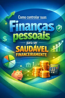 Capa do Ebook gratuito Como controlar suas Finanças pessoais para ser saudável financeiramente