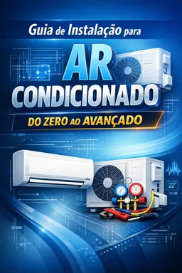 Capa do Ebook gratuito Guia de instalação para Ar Condicionado do zero ao avançado