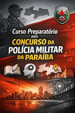 Capa do Ebook gratuito Curso preparatório para Concurso da Polícia Militar da Paraíba